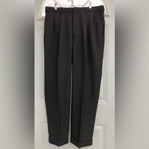 Haggar Men's  Pleated Dress Pants Size 36x32  Gray Colored polyester